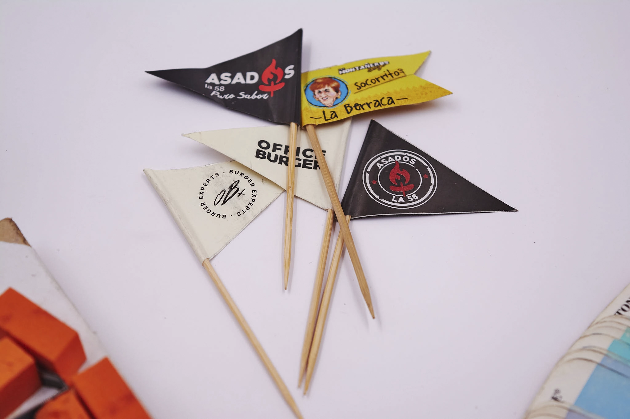 Banderines de alimentos