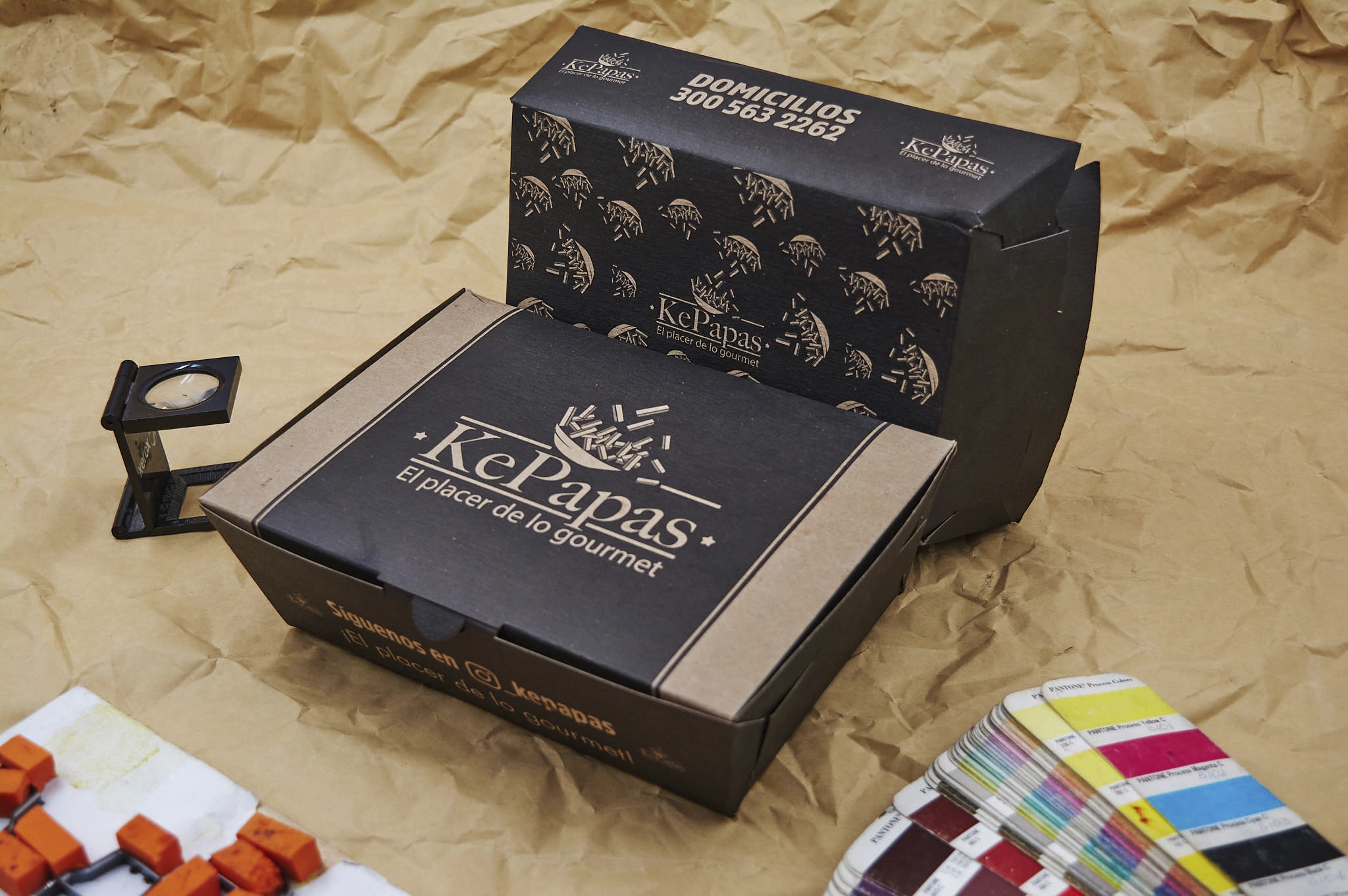 Caja de alimentos para papas fritas